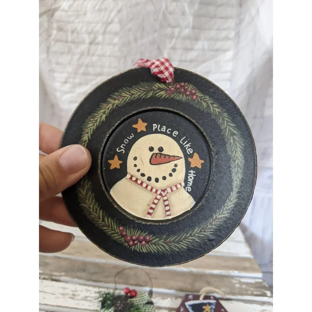 Snowman Country Wooden Set of 3‎ Christmas holiday